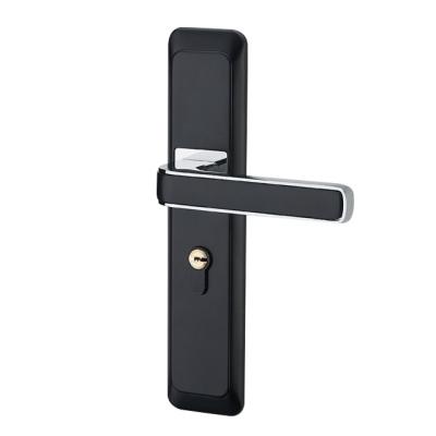 China Bedroom High Quality Safety General Type Household Modern Interior Wooden Door Handle Lock for sale