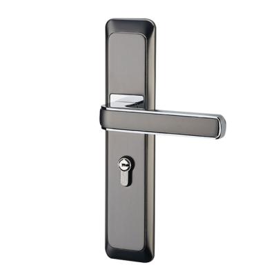 China Bedroom Factory Supply Aluminum Alloy Plate Bedroom Handle Lock Interior Door Lock for Wooden for sale