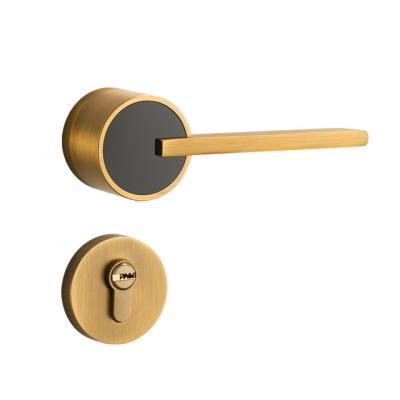 China Bedroom and bathroom China Wholesale Europe and America Simplicity General Type Door Handle Lock for Wooden Doors for sale