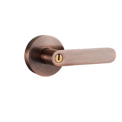 China Aluminum alloy Cerradura Heavy Duty Zinc Alloy Zamak Tubular Lock entrance oil rubbed bronze door handle  interior door lock set for sale