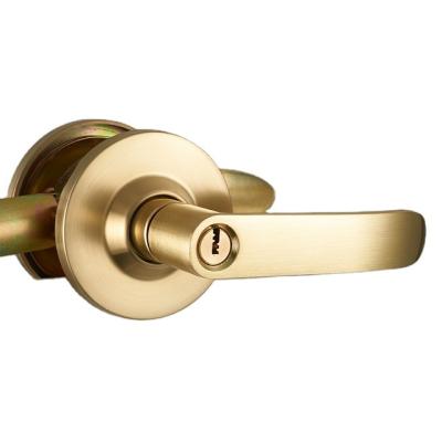 China Aluminum alloy Fashion design iron square door handles locks stainless steel door locks interior lever door handle lock for sale