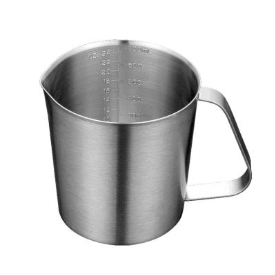 China Sustainable measuring cup/304 stainless steel thickened milk tea cup for sale