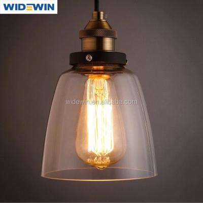 China Clear Glass Restaurant Drop Pendant Hanging Light Pendant Ceiling Light For Restaurant for sale