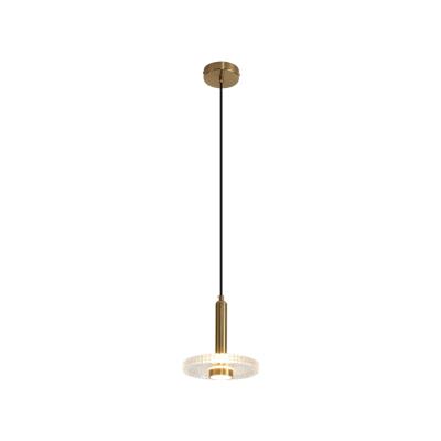 China Art Unique Modern Hanging Warm /white LED Bronze Iron+Acrylic Bronze Pendant Light Chandelier for sale