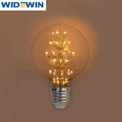 China EUROPEAN Retro Edison Filament LED Ball Bubble Decoration Bulbs All Over The Sky Star Cross G80 Light Bulbs for sale