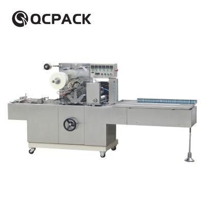 China Beverage Perfume Box Cellophane Wrapping Machine , CD DVD Cosmetic Tea Box Wrapping Machine for sale