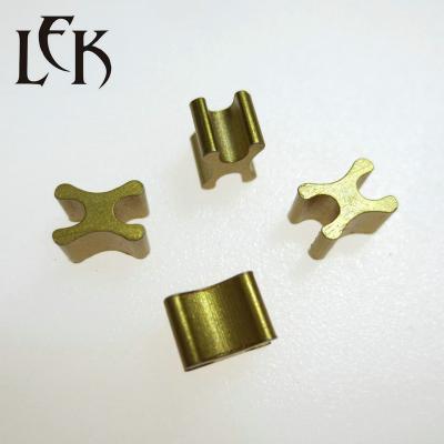 China Wholesale Cheap Price H Lock Shaped Metal Gold Plating Bottom Stopper For Zipper for sale