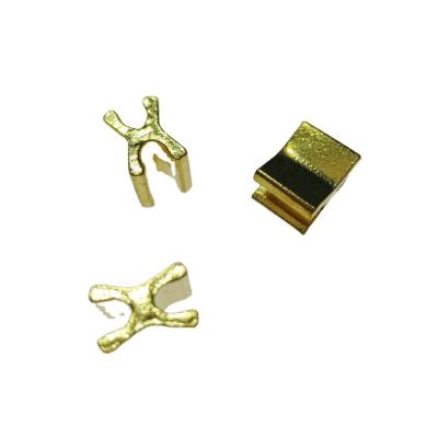 China Lock Manufacturer Factory Price Low H Shape Metal Bag Accessories Brass Zipper Pulls For Garment Zipper Stopper for sale