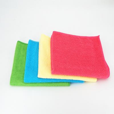 China Factory Wholesale Price Sustainable Household Microfiber 40*40cm Kitchen Cleaning Terry Non-fiber Towel Durable for sale