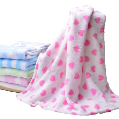 China Coral Fleece Disposable Super Soft Thick Blanket For Baby Use for sale