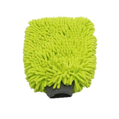 China Super Absorbent New Design Professional Factory Made Microfiber Car Wash Chenille Glove for sale