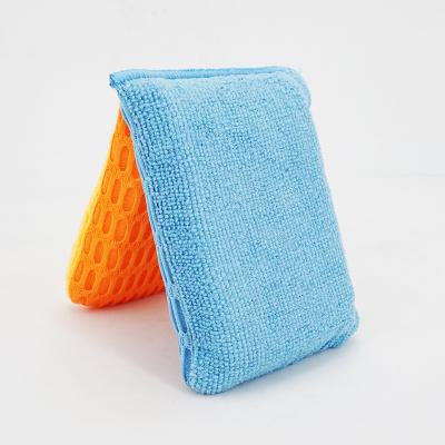 China Sustainable Microfiber Cloth Block Kitchen Sponge Magic Glove for sale