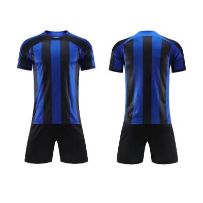 China Hot Sale 2022-23 Season Sets Quick Dry Breathable Soccer Uniform Customized Soccer Jersey Empty Sets for sale