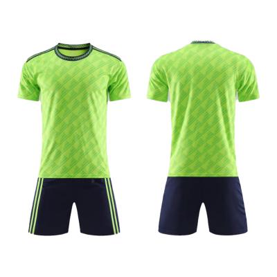 China Sets Custom Wholesale Soccer Wear Blank Soccer Jersey 2022/2023 Football Uniform Sets For Men And Kids for sale