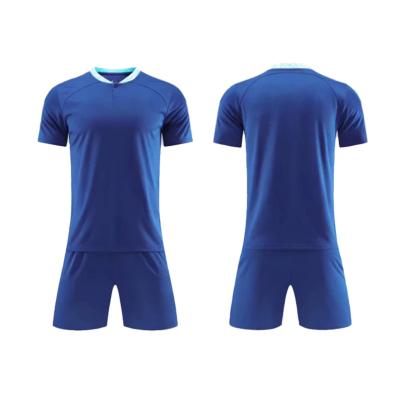 China Hot Sale 2022-23 Season Sets Quick Dry Breathable Soccer Uniform Customized Soccer Jersey Empty Sets for sale