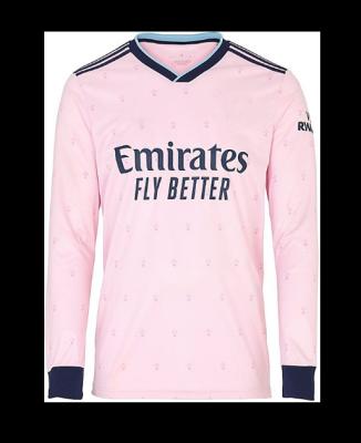 China Shirts & 2022-23 season best-selling full sleeve Thai quality football singlet comfortable pink soccer jersey long sleeve for sale