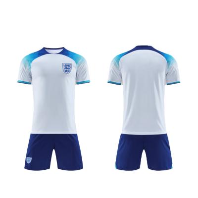 China 22WorldCup Sets Nation Team Football Soccer Jersey Sets 100%Polyester ENGLAND Quick Dry Comfortable Home Football Uniforms For Men&Kid for sale