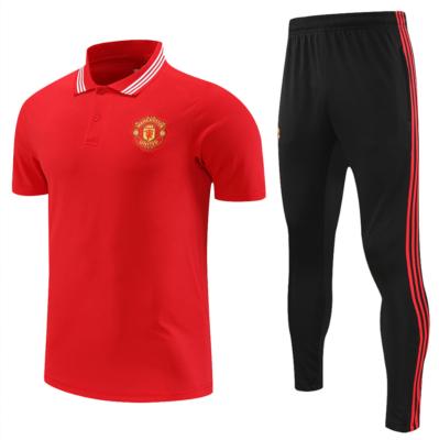 China Sets wholesale 2023 Thai quality MANCHESTER-U men's soccer training POLO SUIT football tracksuit for sale