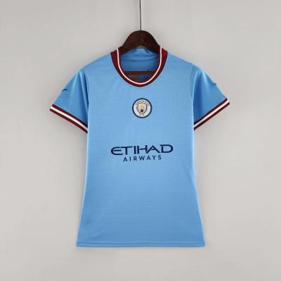 China Shirts & Tops Football Club Shirt Hot Sale 2022-23 Season M-city Women's Blue Soccer Jersey for sale