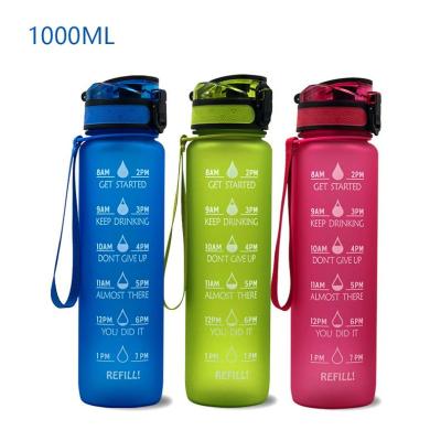 China Viable Motivational Bottle Time Marker Gym And 32OZ Sports Outdoor Leakproof Water Bottle for sale