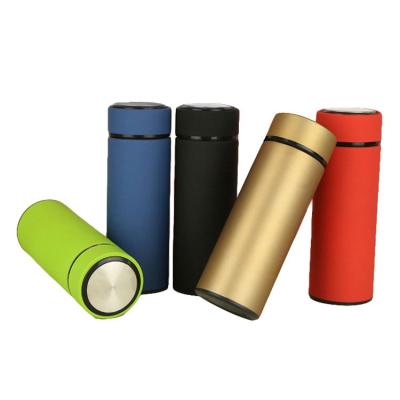 China Customized Sustainable LOGO Double Wall Stainless Steel 400ml Vacuum Insulated Water Bottle for sale