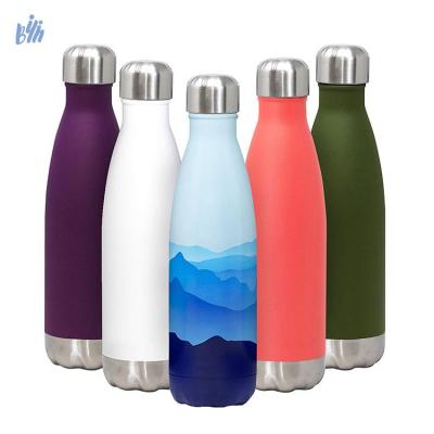 China 2020 RTS 2020 Wholesale Insulated Cola Shape Beverage Stainless Steel Sports Water Bottles PORTABLE for sale