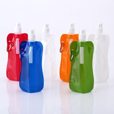 China Wholesale Plastic Foldable Ourdoor Activity Water Bag PE Plastic Bag Water Spout Pouch Bag for sale