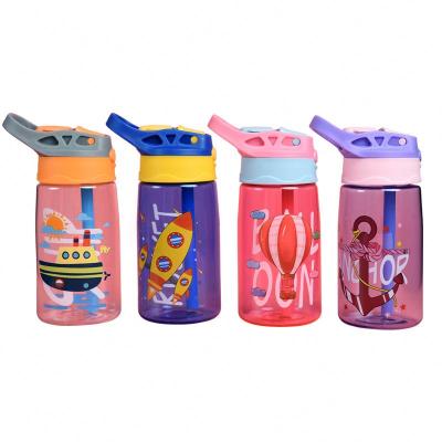 China Eco-Friendly Kids Water Sippy Cup Cartoon Creative Baby Feeding Cups With Straws Leakproof Water Bottles Outdoor Portable Kids Cups for sale