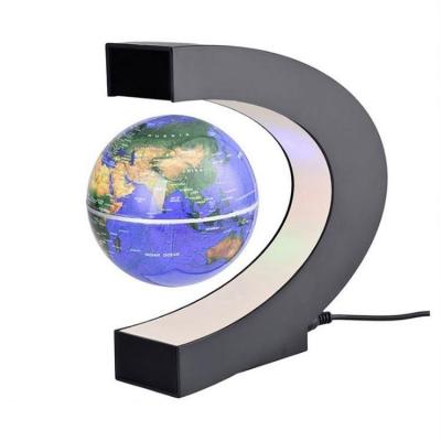 China 3 Inch Magnetic Levitation Rotating C-Shaped Globe Home Decor Corporate Wholesale Hot Sale Gifts For Ornamen Creative globos for sale