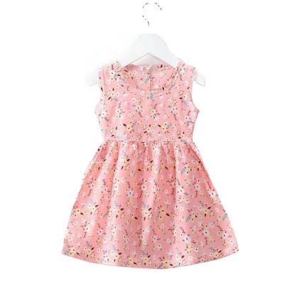 China Anti-wrinkle Girls Dresses OEM Print 100% Cotton Baby Dress 2-12 for sale