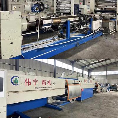 China 250m/Min 1.3M Second Hand PP Tape Flat Yarn Extrusion Machine Flat Film Stretching Line for sale