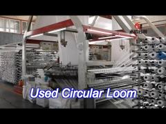 6 shuttle used circular loom machine for woven bag 0-75rpm