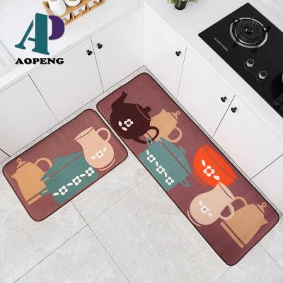 China Waterproof Washable Decorative Kitchen Floor Mats And Rugs Mat Set Anti Fatigue Custom Mats And Rugs Mat Set for sale