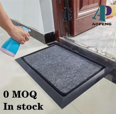 China Non-Slip In Running Shoe Sanitizing Tapete Desinfectante Alfombra Door Mat Entrance Disinfection Mat Mat Set for sale