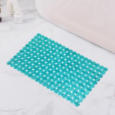 China Hotsale Baby Shower Bath Mat Non Slip Stocked Bathroom Mat With Drain Hole And Strong Suction Cup Kids Mat for sale