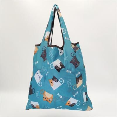 China Unique Hot Sale Custom Polyester Drawstring Design Bags Cute Handled Cartoon Polyester Canvas Tote Bag for sale