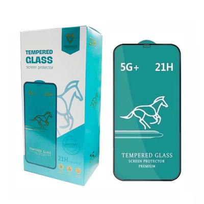 China Best Anti Fingerprint Anti Scratch Shockproof In Class Screen Protector Film Protectores De Movil Premium 21H Fast Horse Flexible Tempered Glass For iPhone For Samsung for sale