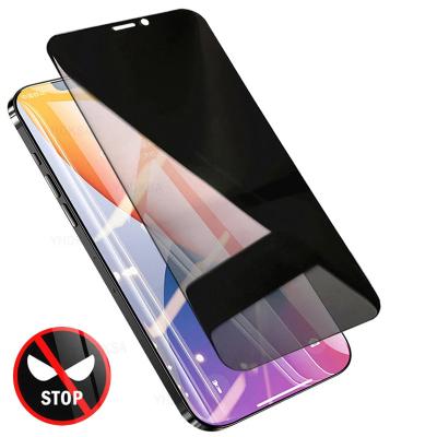 China Protectores Para Pantalla 9H Hardness Full Cover Screen Guard Anti Spy Anti Peep Anti Spy Anti Spy Tempered Glass For iPhone For Sam For Vivo for sale