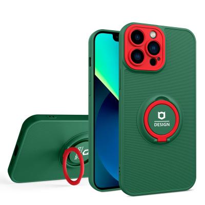 China Movil Eagle Eye Camera Case Carcasas Slim And Smooth Shockproof Mount And Magnetic TPU+PC Phone Protection Ring Holder For iPhone For MOTO for sale