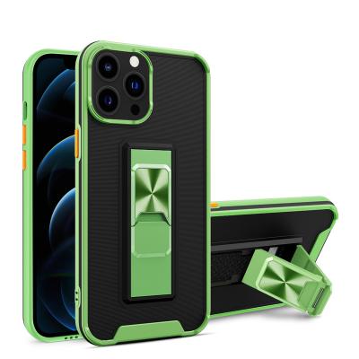 China Phone Case Estuches Para Movil Shockproof Ultra Protective Anti-skid Cover With Invisible Bracket Kickstand + Car Mount For iPhone For MOTO for sale