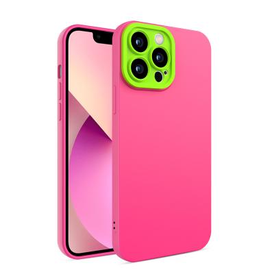 China Movil Shockproof Phone Case Carcass Precise Fit Candy Colors Back Cover With Hawkeye Camera Protection For iPhone For Moto for sale