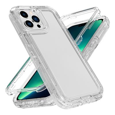 China Phone Case Estuches Para Movil Shockproof Transparent Clear Bumper Front + Full Protective Back Cover For iPhone For Motorola For Samsung for sale