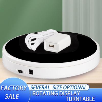 China 360 degree rotating display 20cm turntable 360 ​​rotating electric lathe table for photography product display for sale