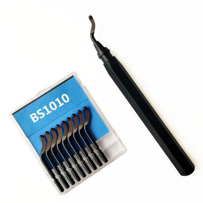 China Deburring tool kit + 10pc bs1010 blade RB1000 scraper trimming tool metal aluminum plastic deburring tool for sale