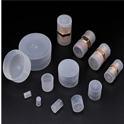 China White Plastic Round Outer Thread Sleeve Pipe Screw Sleeve PE Protective Cap Joint Sleeve for sale