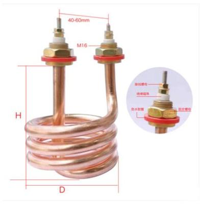 China Building Material Shops Spring Water Distiller Heating Pipe Electric Water Device Spiral Distillation Heat Pipe 220V/380V/2.5/4.5KW for sale