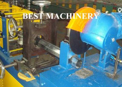 China Gavalnized Octangle Tube Rolling Machine Hydraulic Cutting Type For Shutter Door for sale