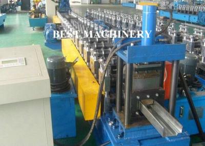 China Full Auto Steel Profile Frame Roll Forming Machine Hydraulic Punching for sale