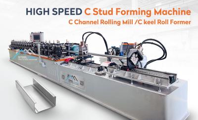 China High-Speed Stud And Track Roll Forming Machine with 12-14m/min Forming Speed for sale