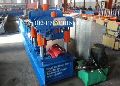 China Cold Roll Color Steel Metal Roof Ridge Cap Forming Machine hydraulic Cutting type for sale